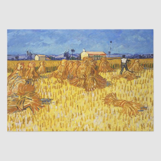 Vincent van Gogh - Harvest in Provence Tissuepapier (Voorkant)