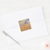 Vincent van Gogh | Harvester Vierkante Sticker (Envelop)