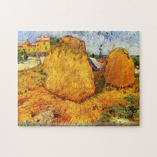 Vincent van Gogh - Haystacks in Provence Puzzle Legpuzzel (Horizontaal)