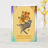 Vincent van Gogh heeft een Slechte Dag van het Kaart (Gele Bloem)