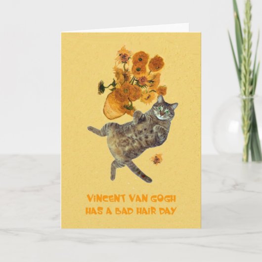 Vincent van Gogh heeft een slechte haardag Kaart (Voorkant)