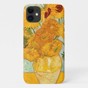Vincent Van Gogh heeft twaalf zonnebloemen in een  Case-Mate iPhone Case