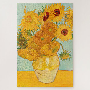 Vincent Van Gogh heeft twaalf zonnebloemen in een  Legpuzzel