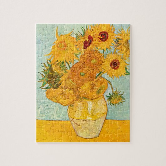 Vincent Van Gogh heeft twaalf zonnebloemen in een Legpuzzel (Verticaal)