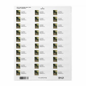 Vincent van Gogh - Hellend pad in Montmartre Etiket (Full Sheet)