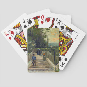 Vincent van Gogh - Hellend pad in Montmartre Pokerkaarten