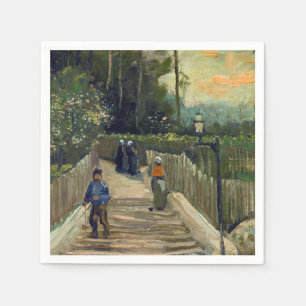 Vincent van Gogh - Hellend pad in Montmartre Servet