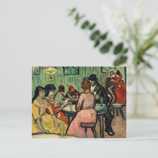 Vincent van Gogh - Het Bordeel Briefkaart (Staand voorkant)