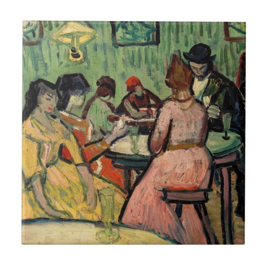 Vincent van Gogh - Het Bordeel Tegeltje (Voorkant)
