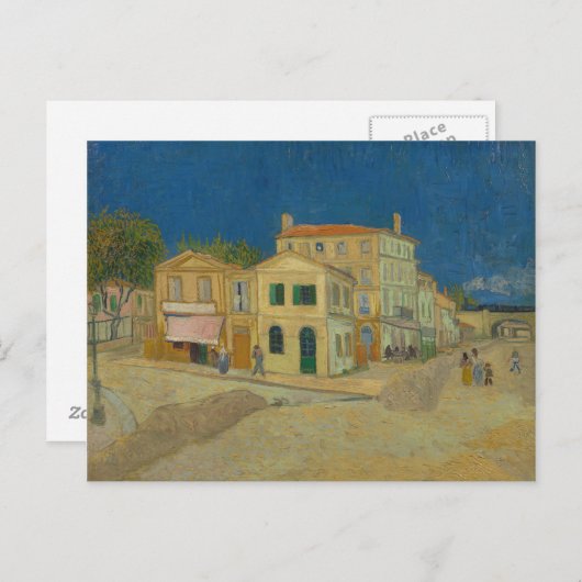 VINCENT VAN GOGH - Het gele huis 1888 Briefkaart (Voorkant / Achterkant)