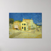 Vincent van Gogh -Het gele huis Canvas Afdruk (Voorkant)