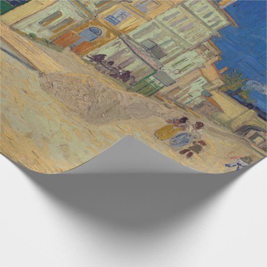 Vincent van Gogh - het Gele Huis / De straat Cadeaupapier (Hoek)