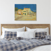Vincent van Gogh, het gele huis, de straat Canvas Afdruk (Insitu (Slaapkamer))