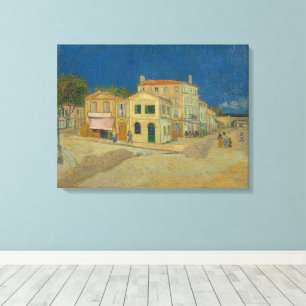 Vincent van Gogh, het gele huis, de straat Canvas Afdruk