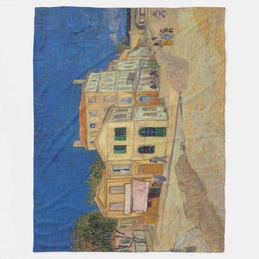 Vincent van Gogh - het Gele Huis / De straat Fleece Deken (Voorkant)