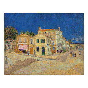 Vincent van Gogh - het Gele Huis / De straat Foto Afdruk