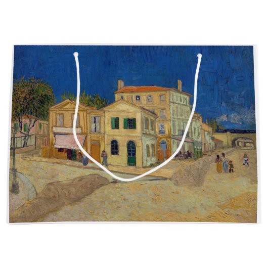 Vincent van Gogh - het Gele Huis / De straat Groot Cadeauzakje (Voorkant)