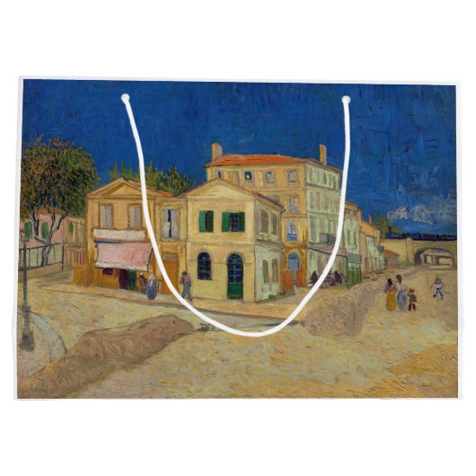 Vincent van Gogh - het Gele Huis / De straat Groot Cadeauzakje (Achterkant)