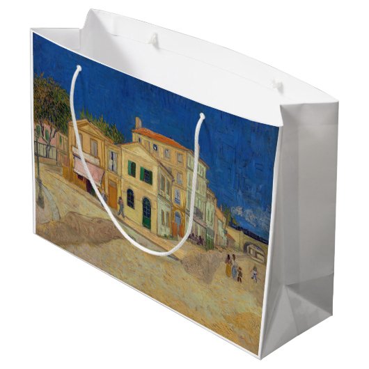 Vincent van Gogh - het Gele Huis / De straat Groot Cadeauzakje (Achterkant Gekanteld)