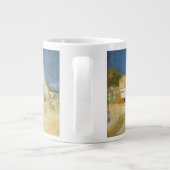 Vincent van Gogh - Het gele huis (de straat) Grote Koffiekop (Achterkant)