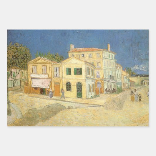 Vincent van Gogh - Het gele huis (de straat) Inpakpapier Vel (Voorkant)
