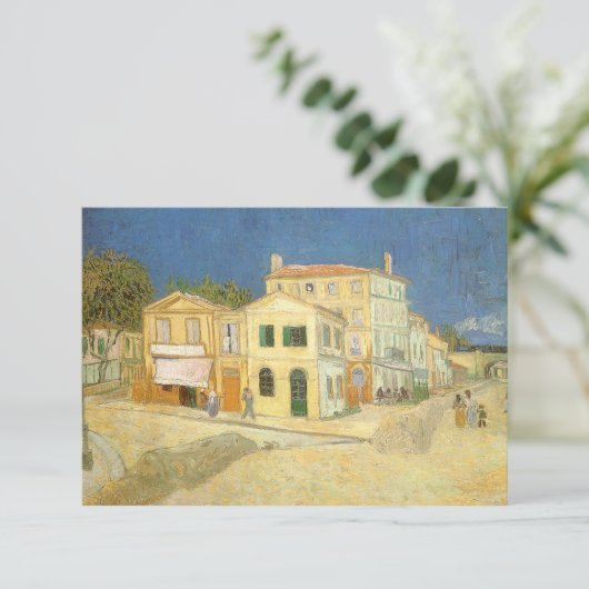 Vincent van Gogh - Het gele huis (de straat) Kaart (Staand voorkant)