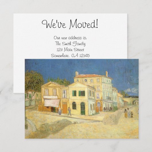 Vincent van Gogh - Het gele huis (de straat) Kaart (Voorkant / Achterkant)