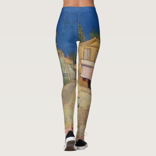 Vincent van Gogh - het Gele Huis / De straat Leggings (Achterkant)
