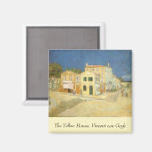 Vincent van Gogh - Het gele huis (de straat) Magneet (Voorkant / Achterkant)