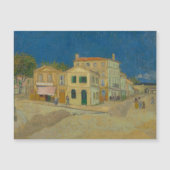 Vincent van Gogh, het gele huis, de straat Magnetische Uitnodiging (Voorkant)