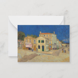 Vincent van Gogh - het Gele Huis / De straat Notitiekaartje
