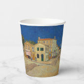 Vincent van Gogh - het Gele Huis / De straat Papieren Bekers (Achterkant)