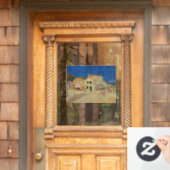 Vincent van Gogh - het Gele Huis / De straat Raamsticker (Huis Deur)