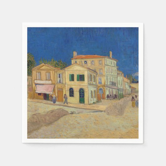 Vincent van Gogh - het Gele Huis / De straat Servet (Voorkant)