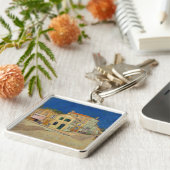 Vincent van Gogh - het Gele Huis / De straat Sleutelhanger (Zijkant)