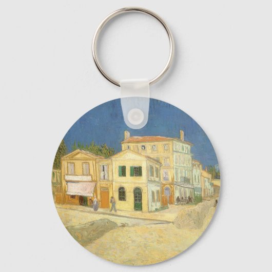 Vincent van Gogh - Het gele huis (De straat) Sleutelhanger (Voorkant)