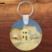 Vincent van Gogh - Het gele huis (De straat) Sleutelhanger (Voorkant)