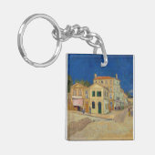 Vincent van Gogh - het Gele Huis / De straat Sleutelhanger (Voorkant Links)