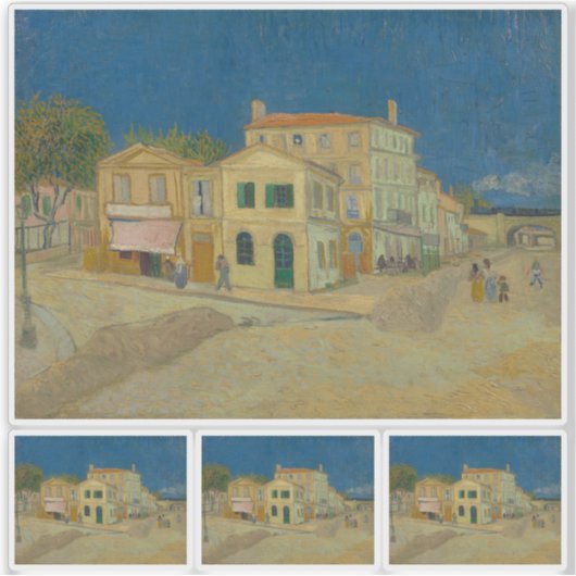 Vincent van Gogh, het gele huis, de straat Sticker (Voorkant)