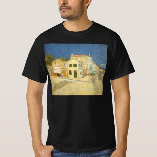 Vincent van Gogh - Het gele huis (De straat) T-shirt (Voorkant)