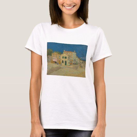 Vincent van Gogh, het gele huis, de straat T-shirt (Voorkant)