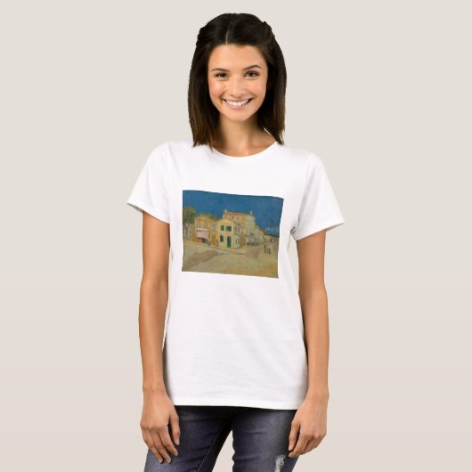 Vincent van Gogh, het gele huis, de straat T-shirt (Voorkant volledig)