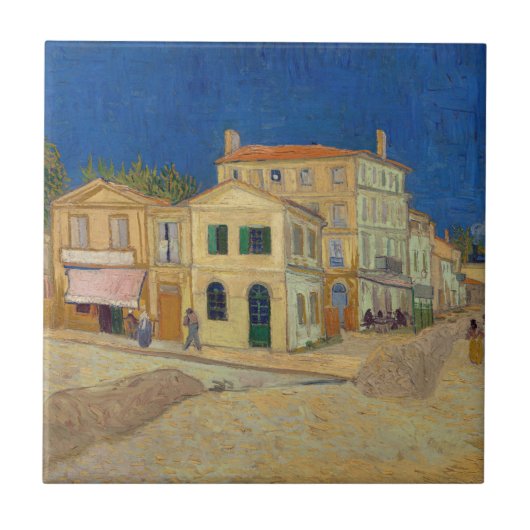 Vincent van Gogh - het Gele Huis / De straat Tegeltje (Voorkant)
