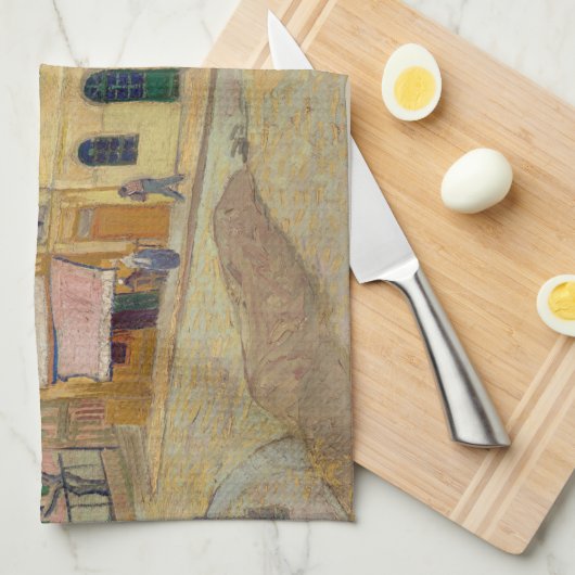 Vincent van Gogh - het Gele Huis / De straat Theedoek (Quarter Fold)