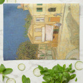 Vincent van Gogh - Het gele huis (de straat) Theedoek (Gevouwen)