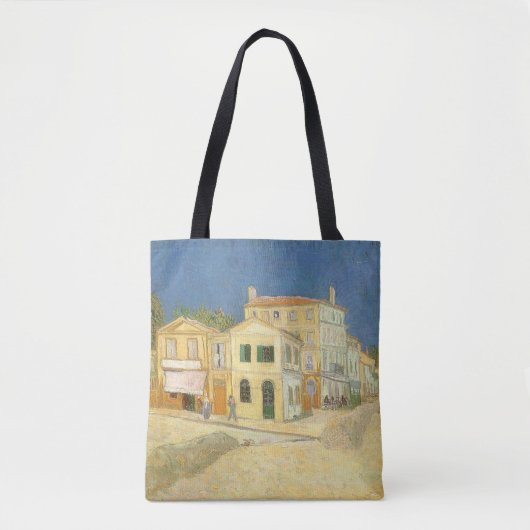 Vincent van Gogh - Het gele huis (de straat) Tote Bag (Voorkant)