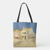 Vincent van Gogh - Het gele huis (de straat) Tote Bag (Achterkant)