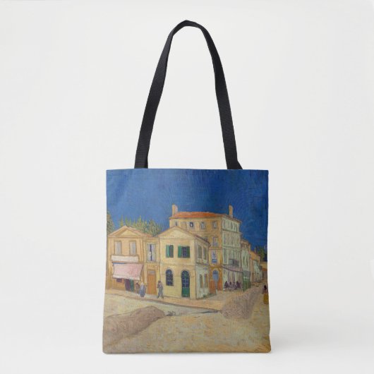 Vincent van Gogh - het Gele Huis / De straat Tote Bag (Voorkant)