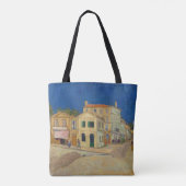 Vincent van Gogh - het Gele Huis / De straat Tote Bag (Achterkant)