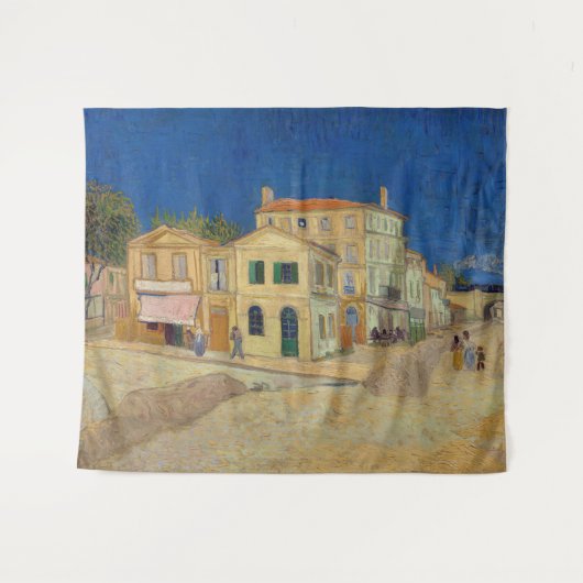 Vincent van Gogh - het Gele Huis / De straat Wandkleed (Voorkant (horizontaal))